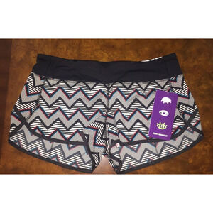 437 - LULULEMON Speed Short 2014 Seawheeze - 3D Chevron Sz 6 *RARE